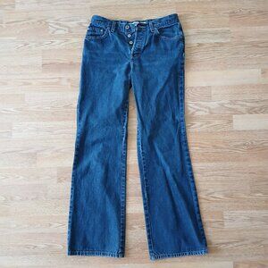 Y2K Molly Flare Low Rise Button Fly Jeans  Size 29 Inseam 32